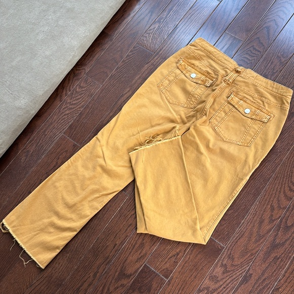 Anthropologie Pilcro The Yaya Crop Flare Pants by Pilcro in Bronze Size 27 - Picture 5 of 10